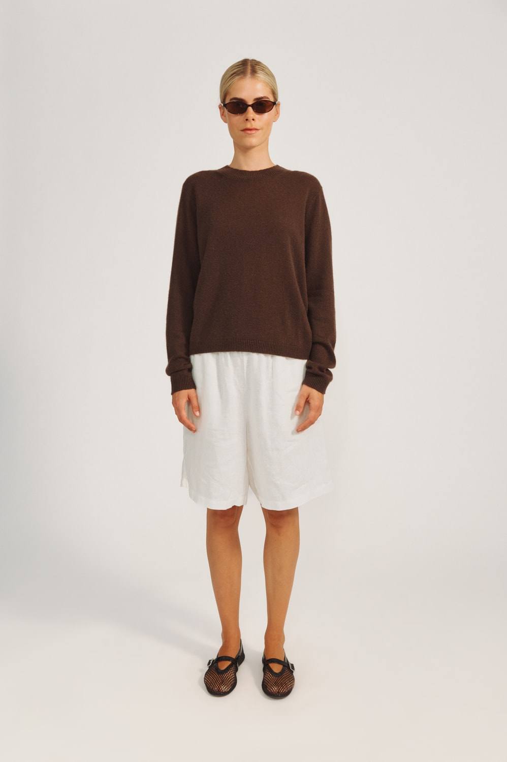 Lace Blouse - Espresso