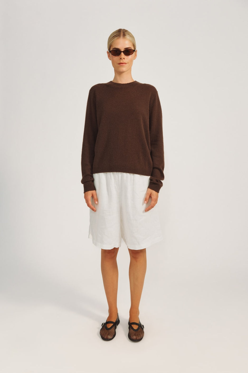 Lace Blouse - Espresso