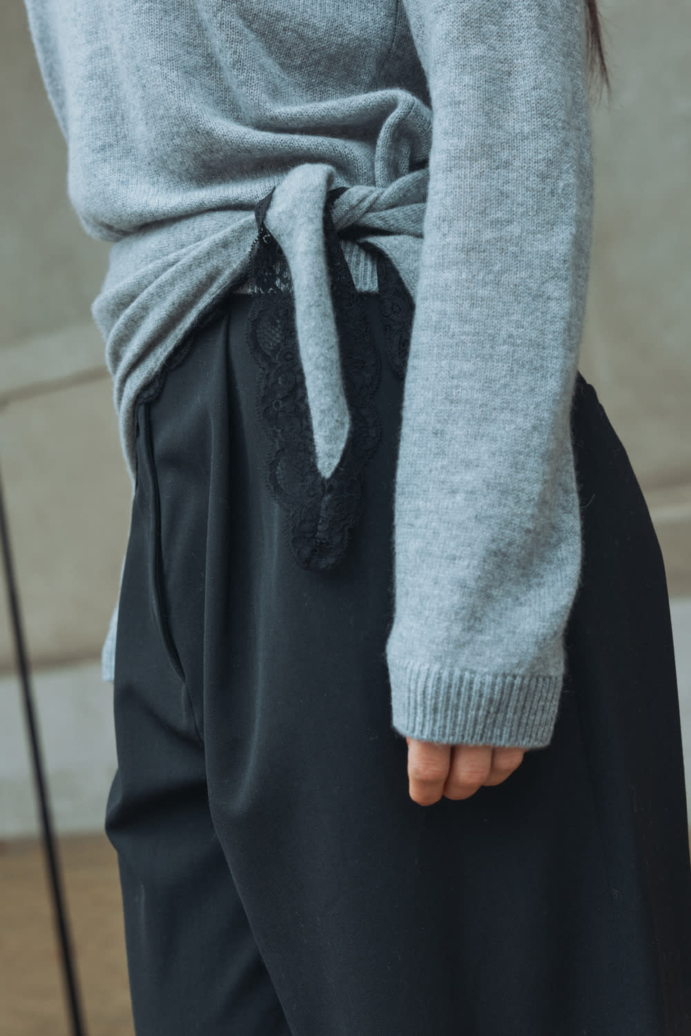 Tolla Scarf - Grey/Black