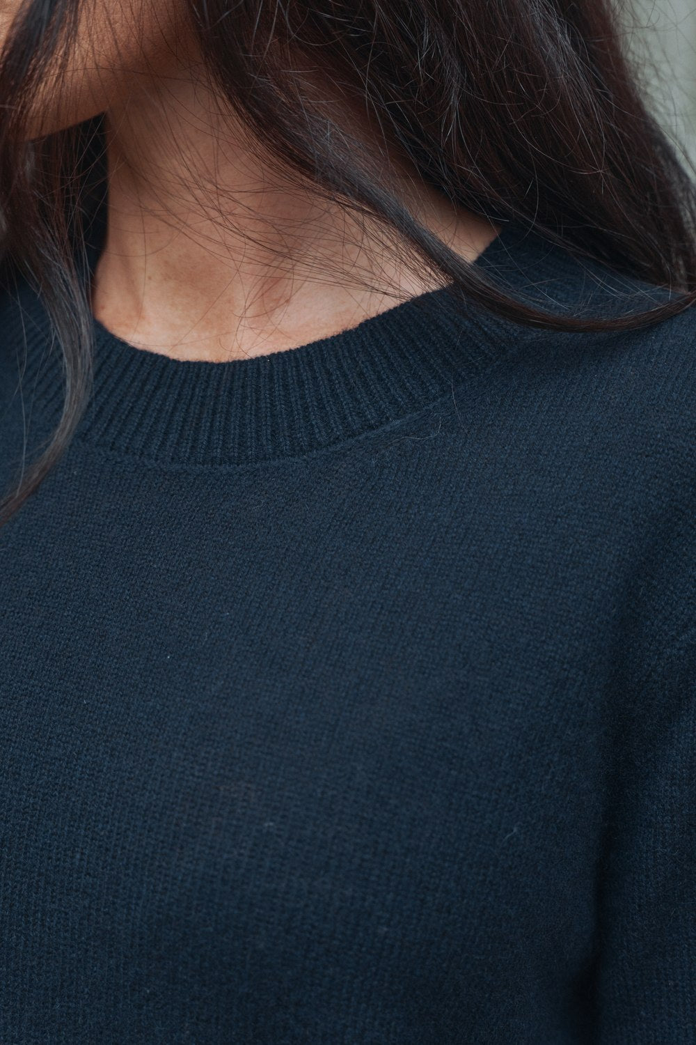 Lace Blouse - Navy