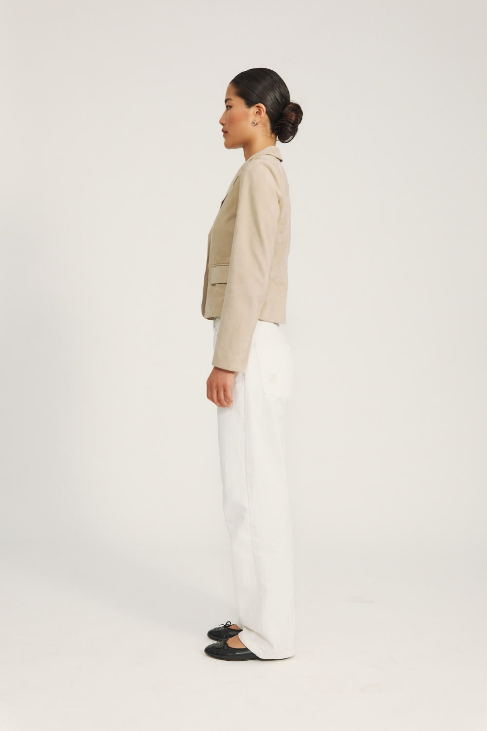 Amy Blazer Suede - Beige