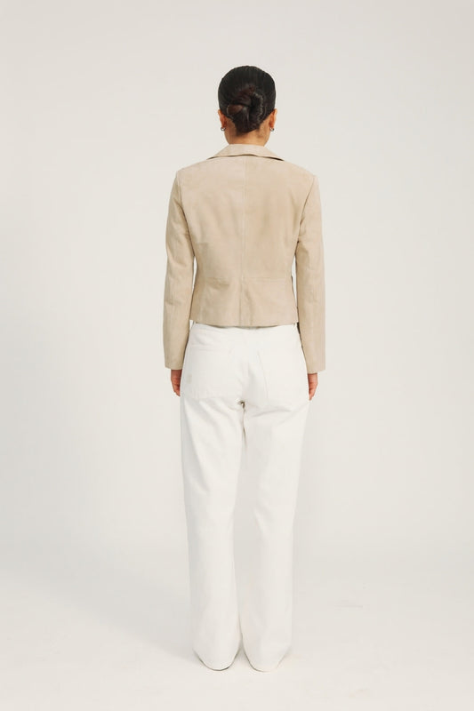 Amy Blazer Suede - Beige