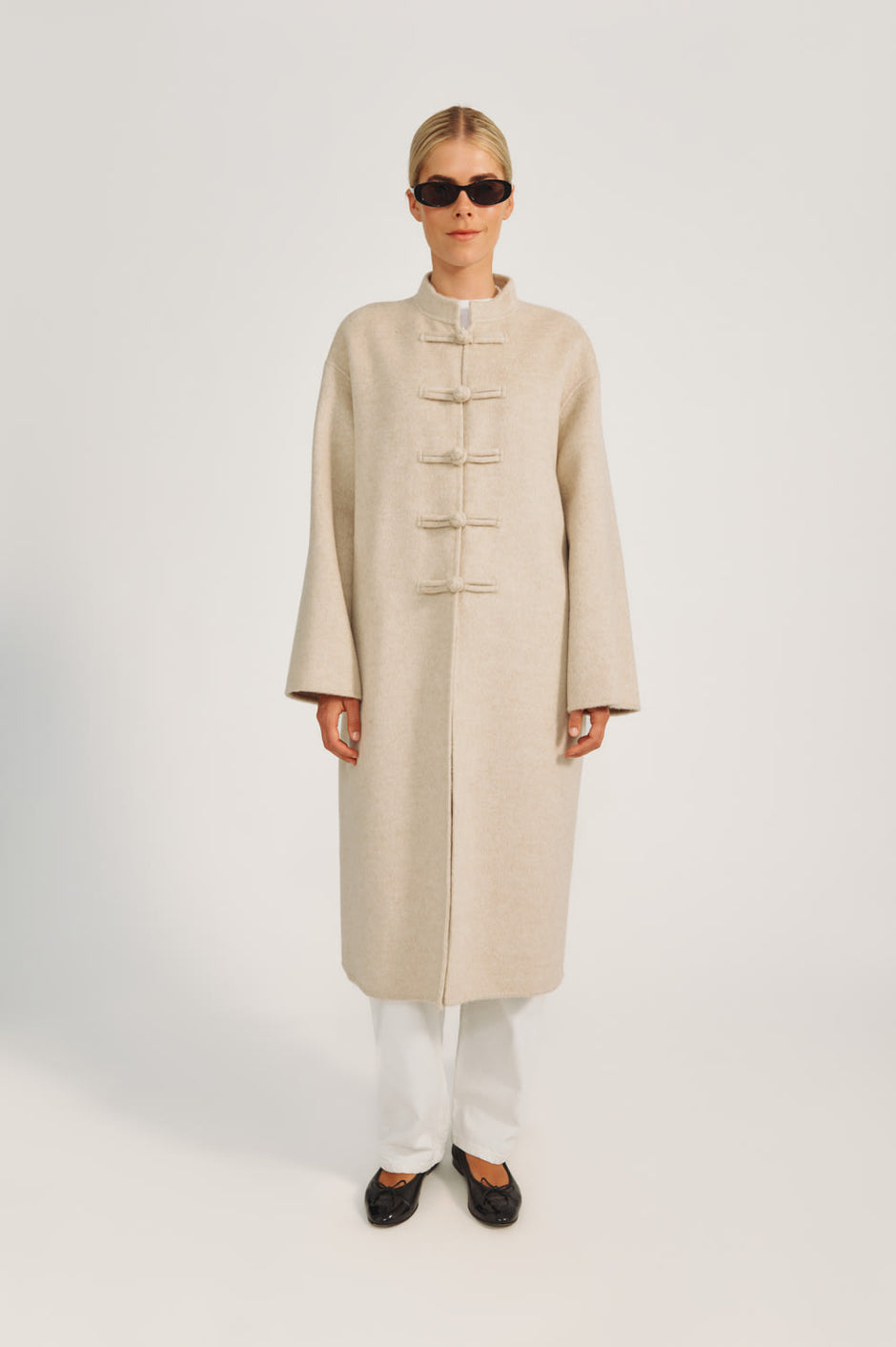 Paige Coat - Porcelain