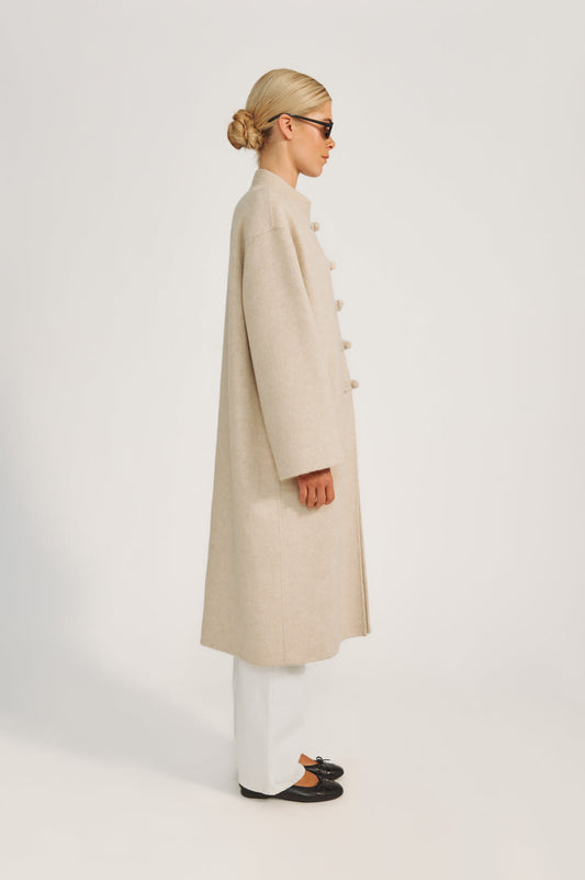 Paige Coat - Porcelain