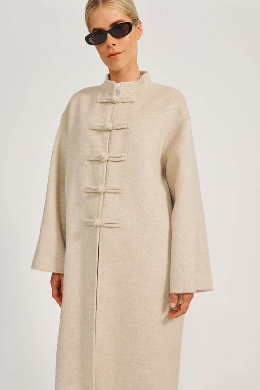 Paige Coat - Porcelain