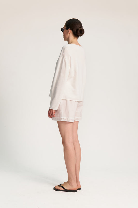 Rhea Shorts - White