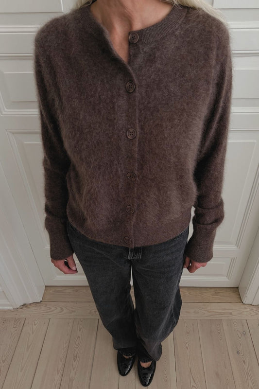 Selma Cardigan - Chocolate Fudge