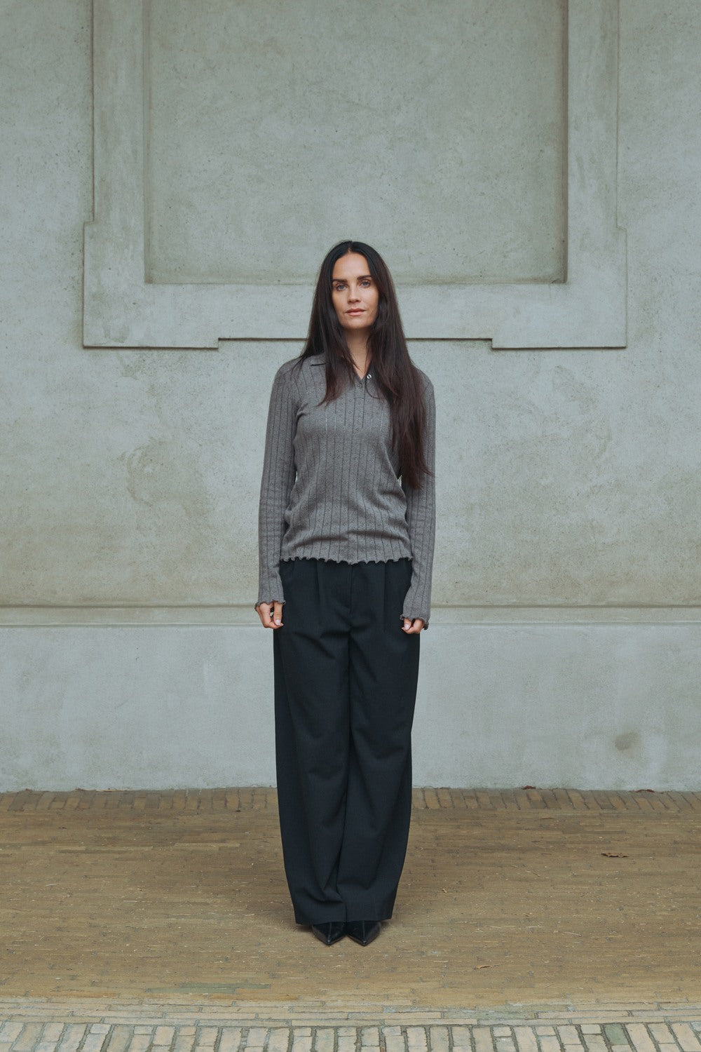 Theodora Polo - Brown Melange
