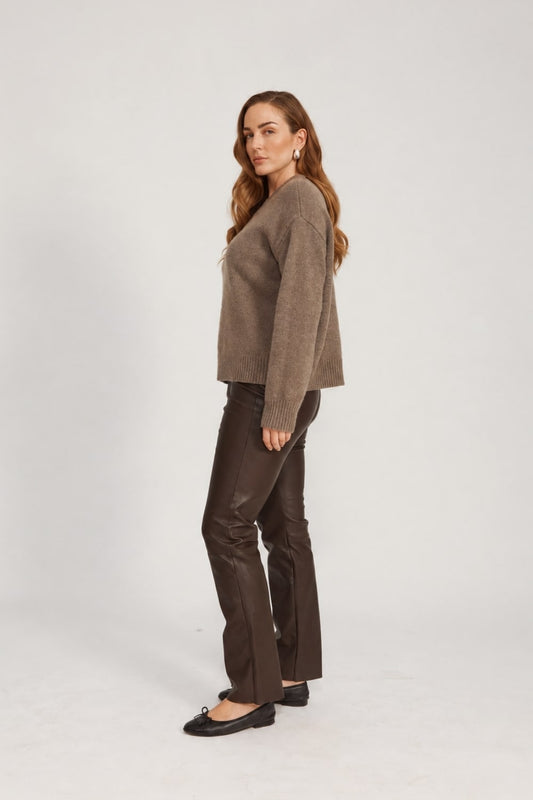 Olja Sweater Signature - Brownstone