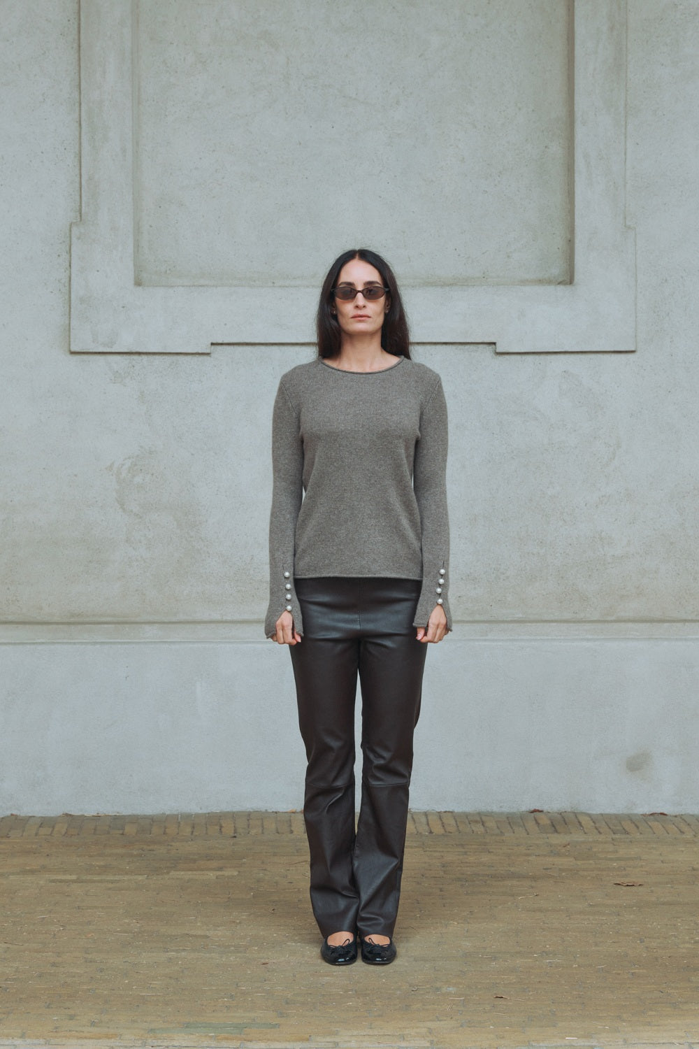 Abbelone Blouse Signature - Brownstone