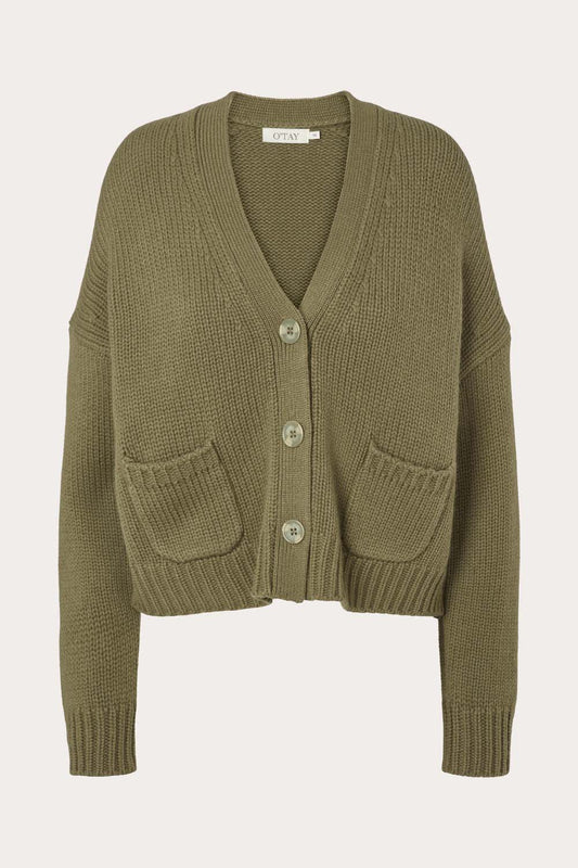 Feodora Cardigan - Mountain Green