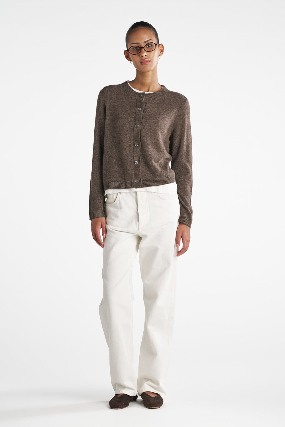 Oceania Cardigan - Brownstone