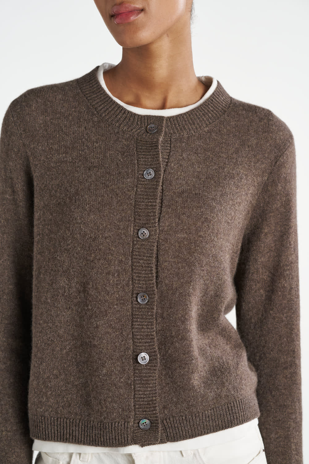 Oceania Cardigan - Brownstone
