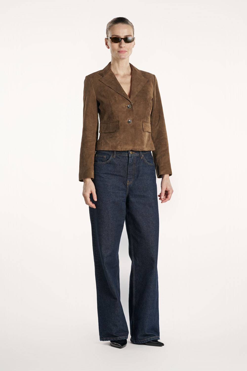 Amy Blazer Suede - Toffee  Brown