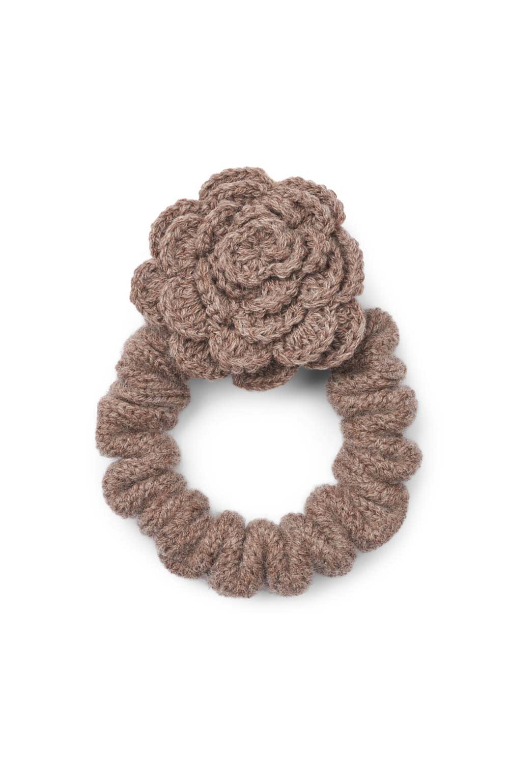 Small Scrunchie w/Flower - Late Autumn