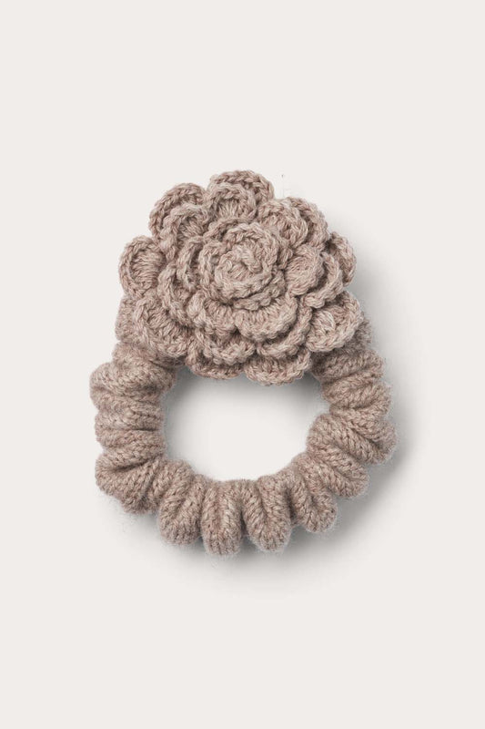 Small Scrunchie w/Flower - Late Autumn