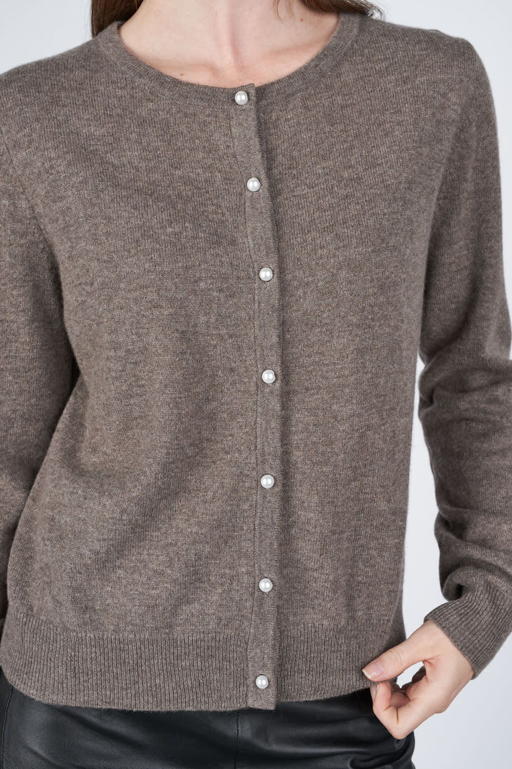 Victoria Cardigan - Brownstone