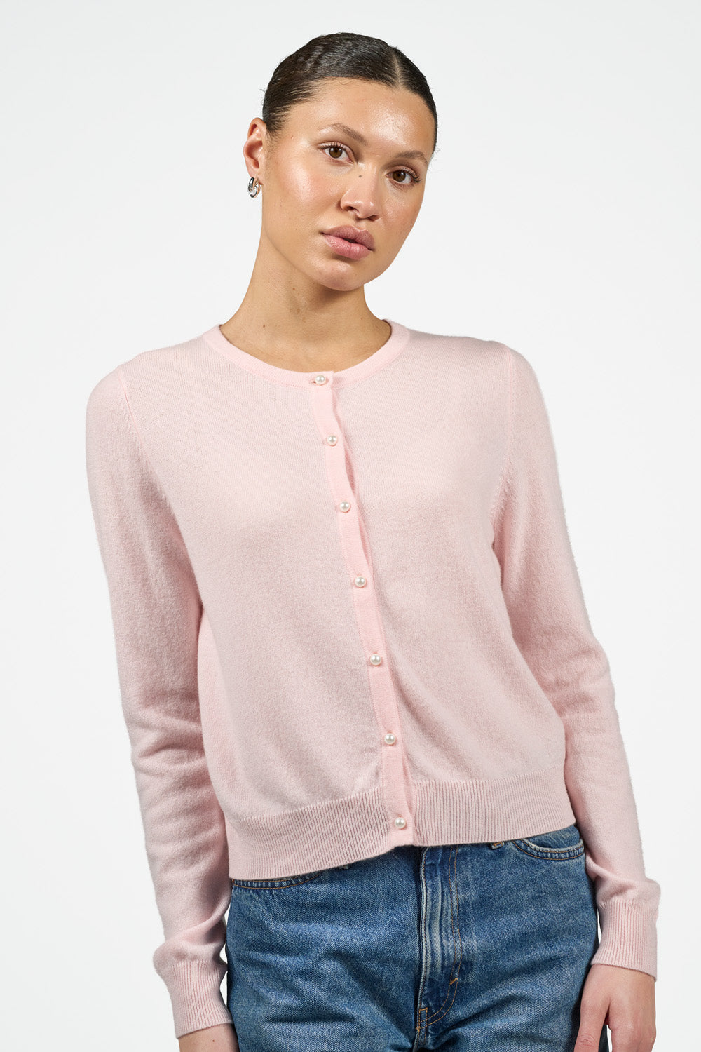 Victoria Cardigan - Pale Pink