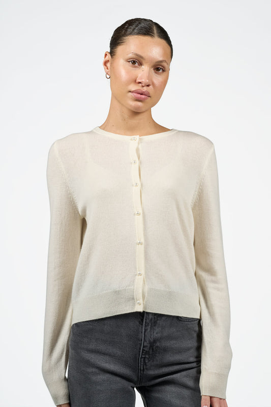 Victoria Cardigan - White