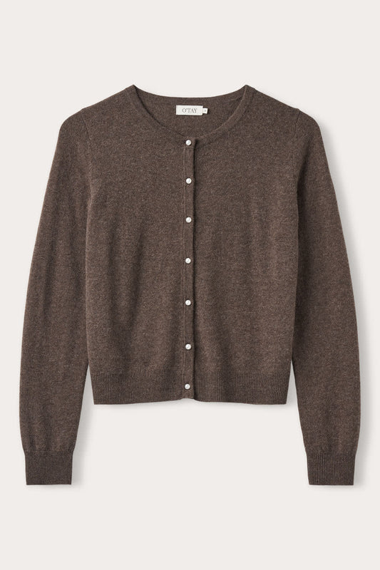 Victoria Cardigan - Murky Brown