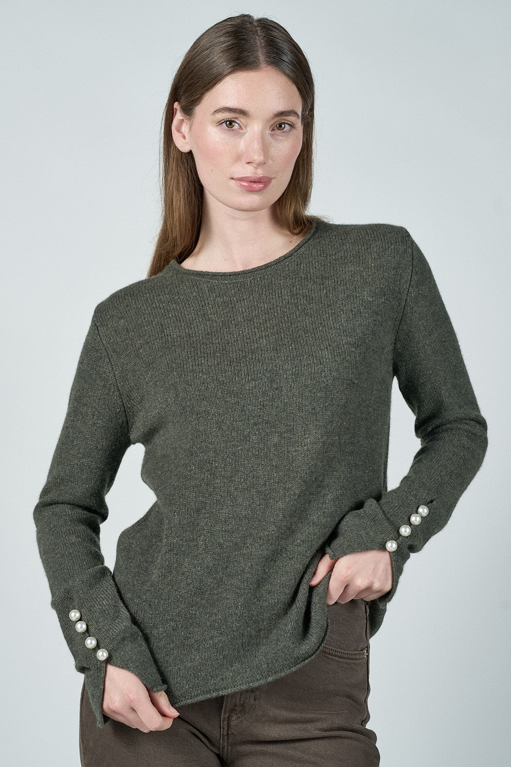 Abbelone Sweater - Army