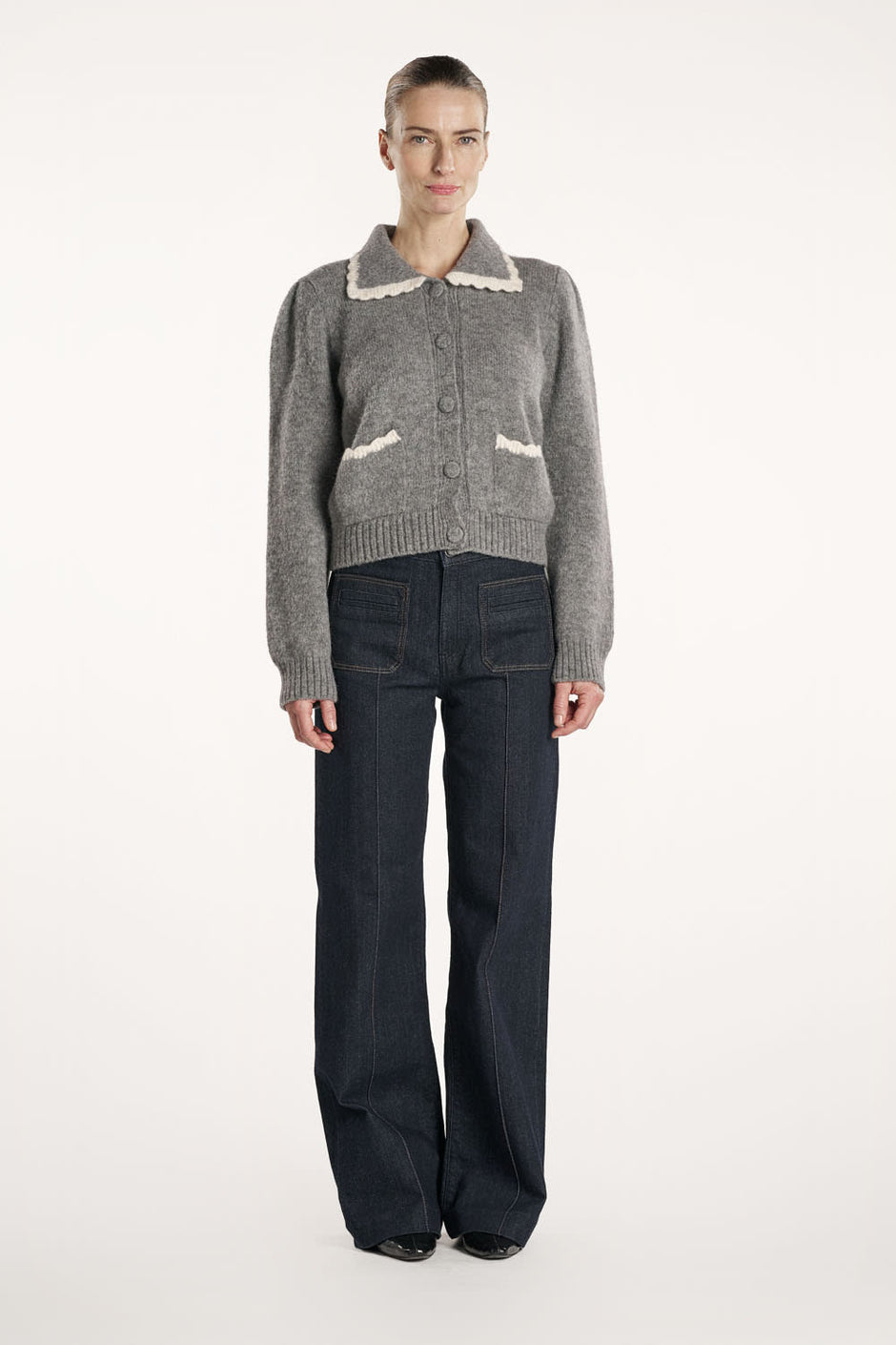 Isabella Cardigan - Grey Melange