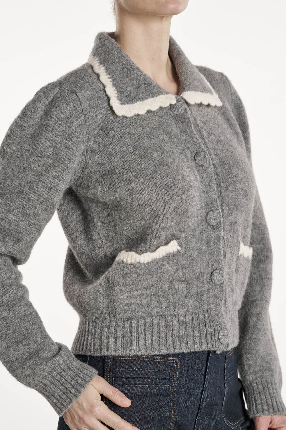 Isabella Cardigan - Grey Melange