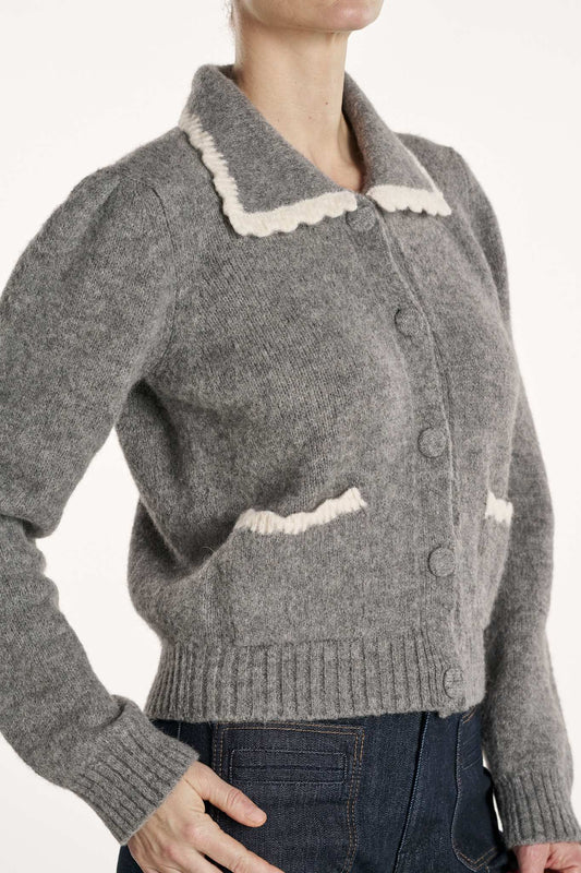 Isabella Cardigan - Grey Melange