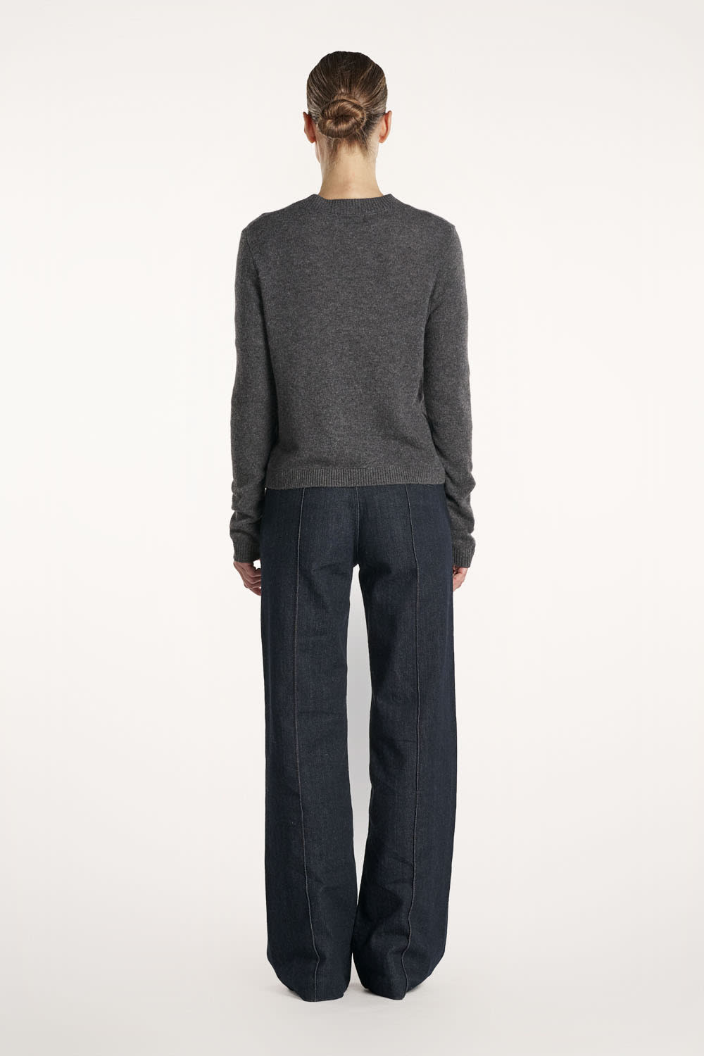 Lace Blouse - Dark Grey Melange