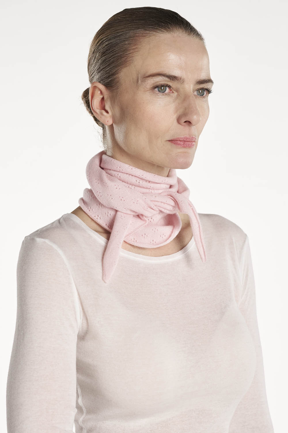 Nessa Scarf Pointelle - Soft Rose