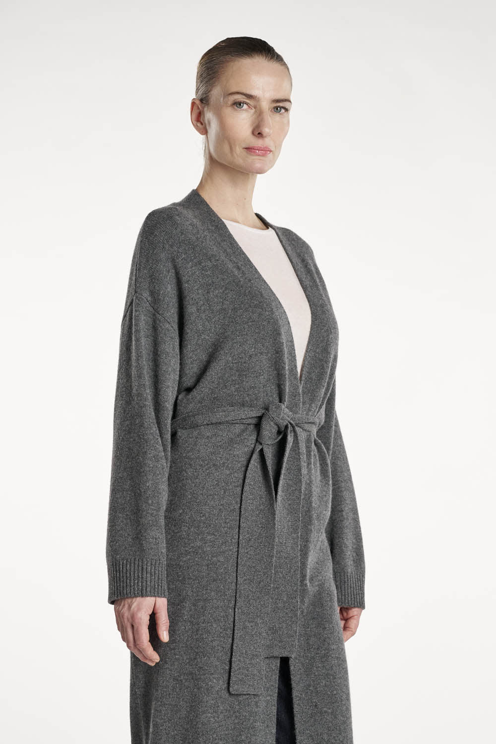Poppy Cardigan - Dark Grey Melange