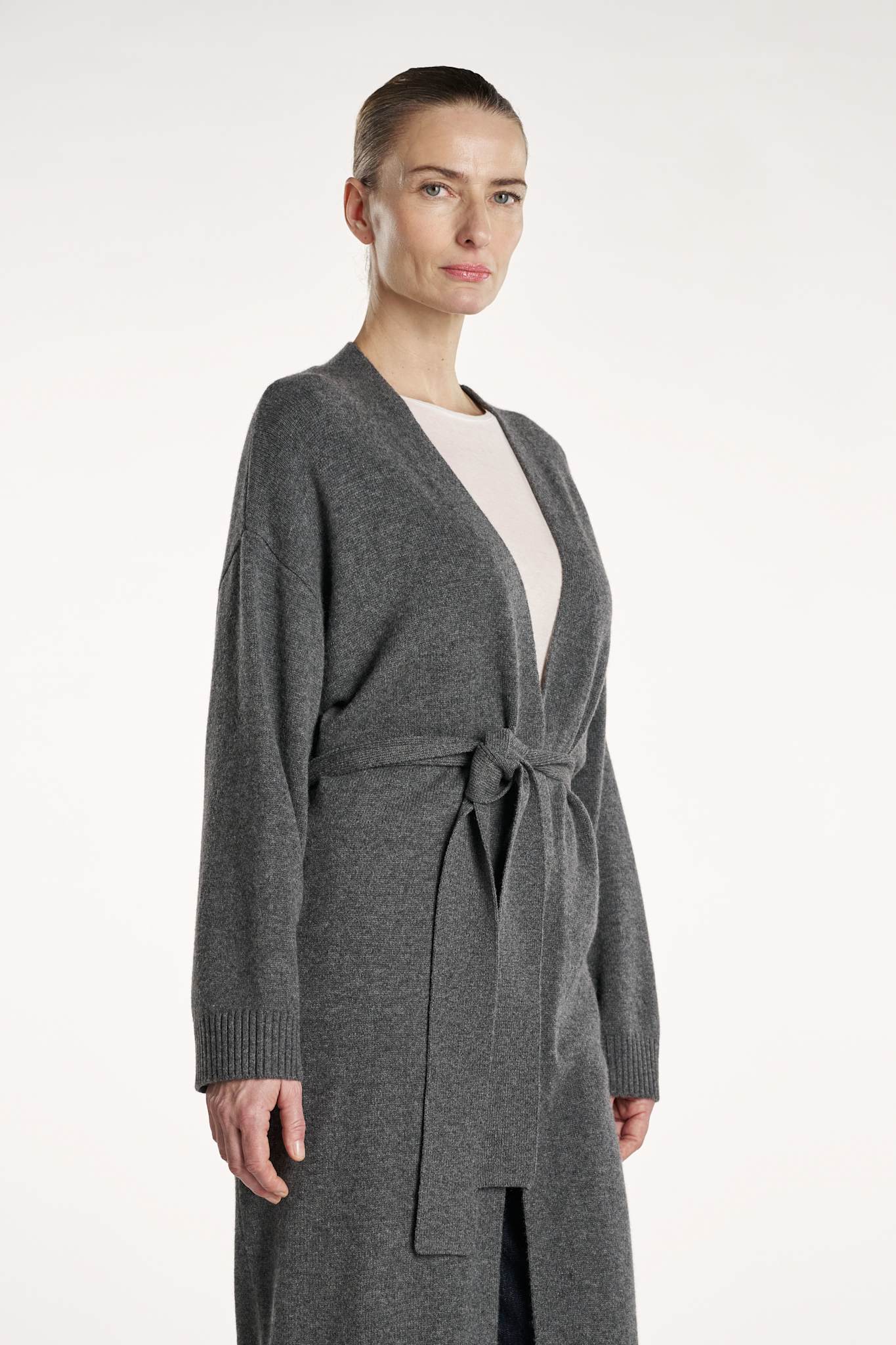 Poppy Cardigan - Dark Grey Melange