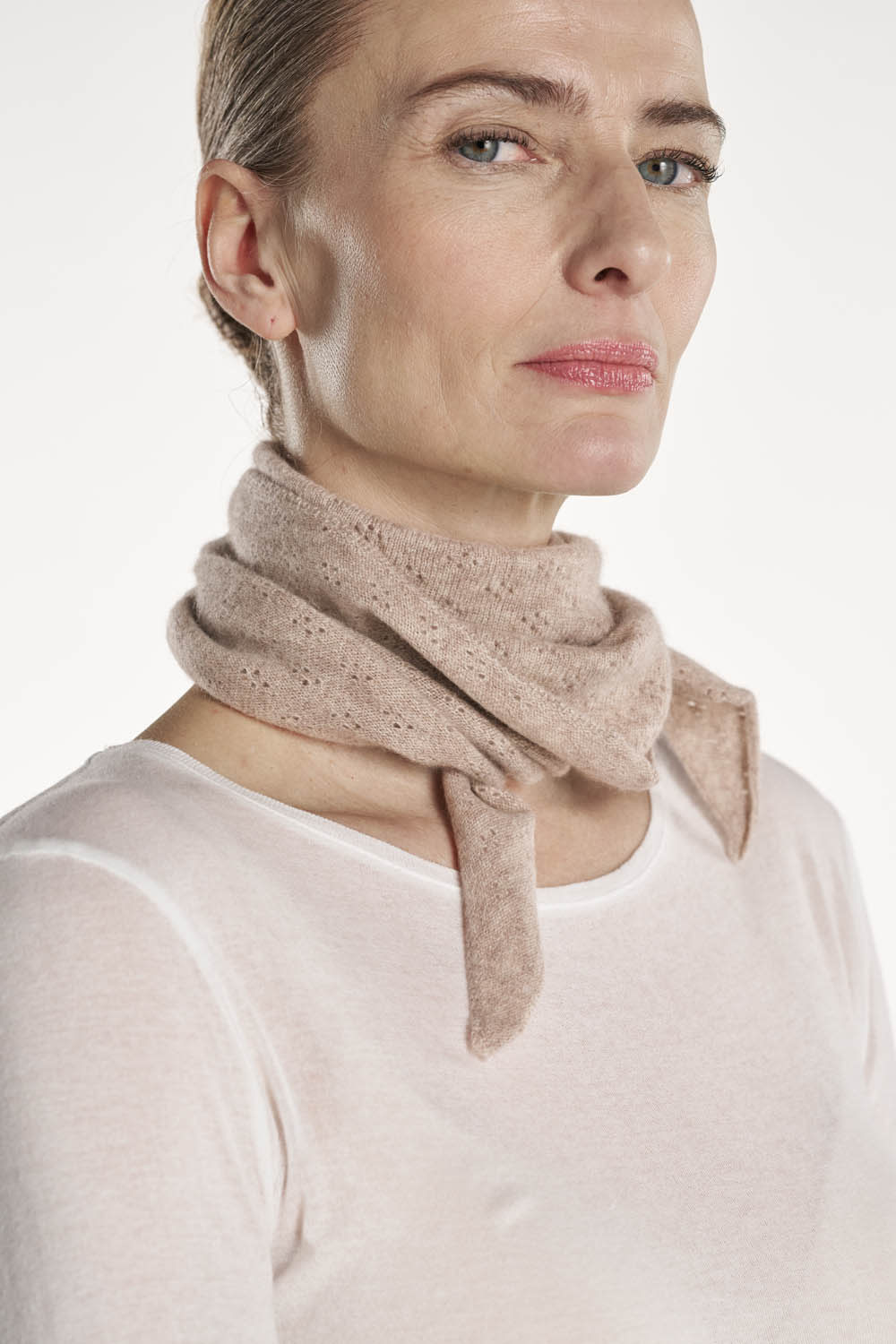 Nessa Scarf Pointelle - Sand
