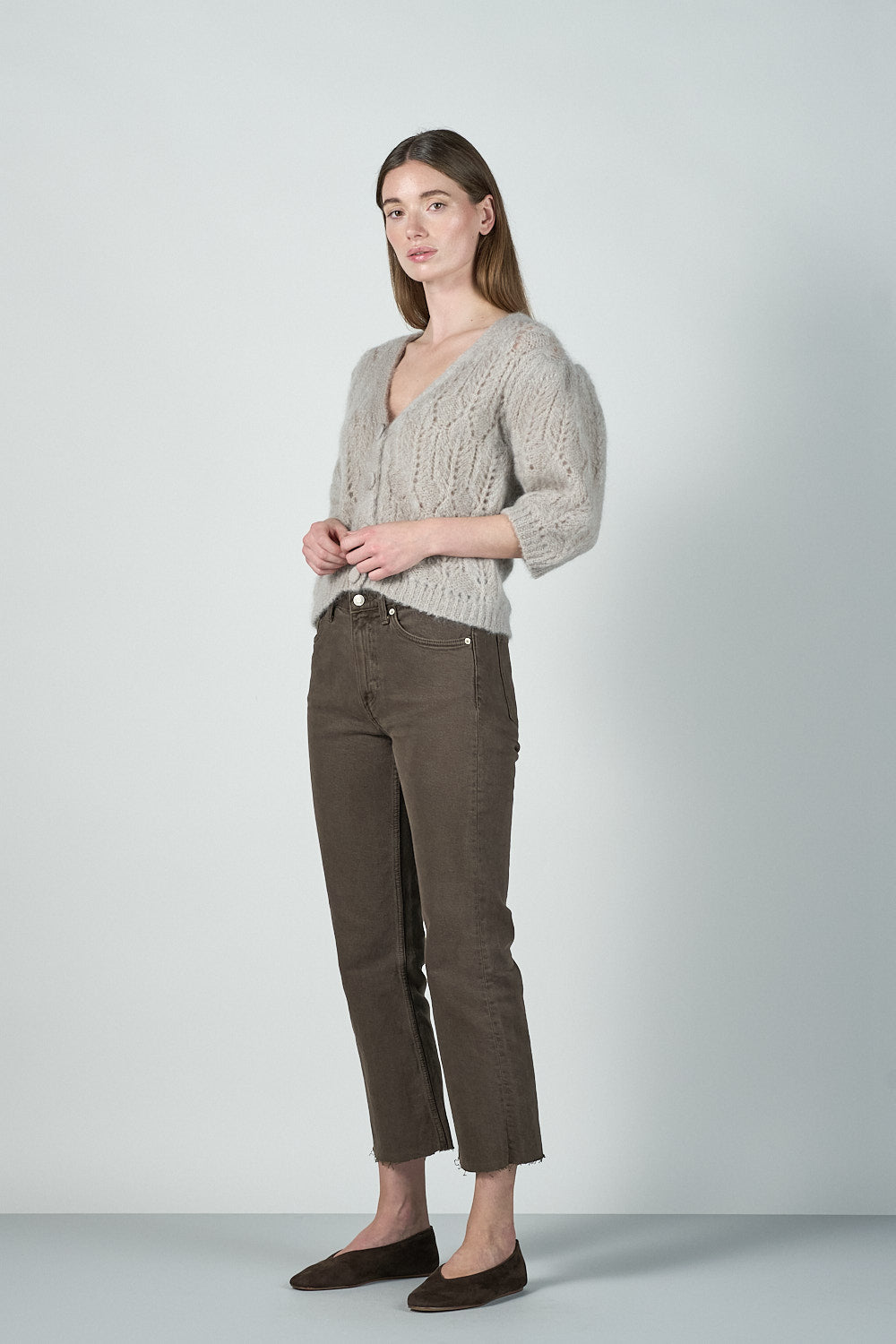 Kahlua Cardigan - Light Grey