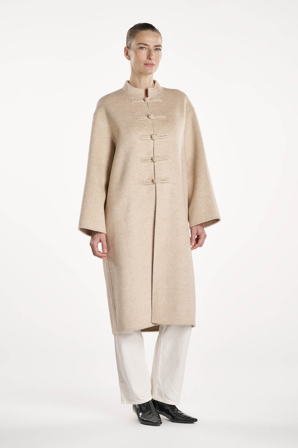 Paige Coat - Porcelain