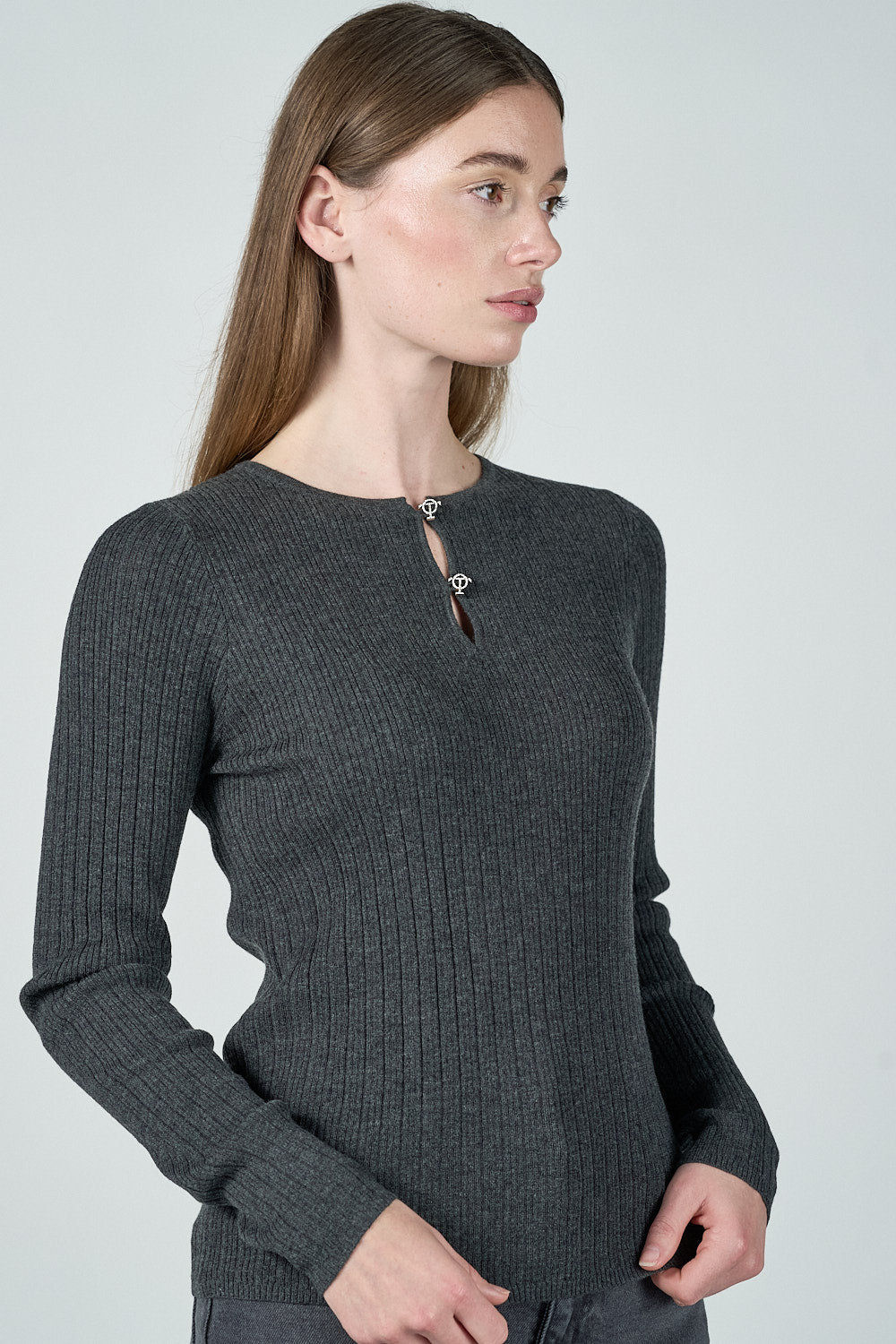Megan Blouse - Grey