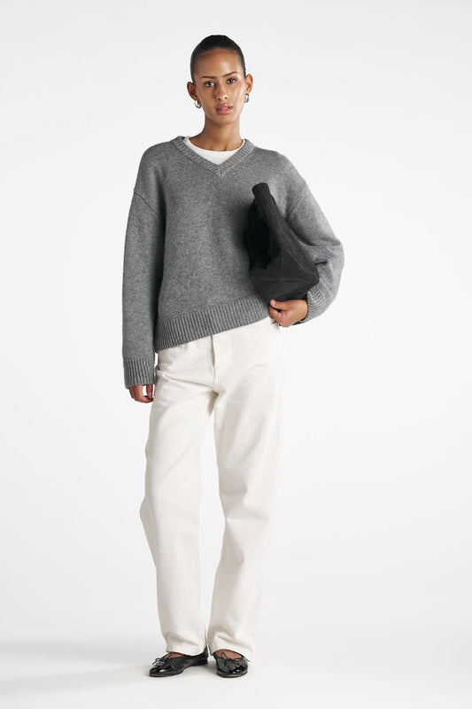 Olja Sweater - Grey Melange