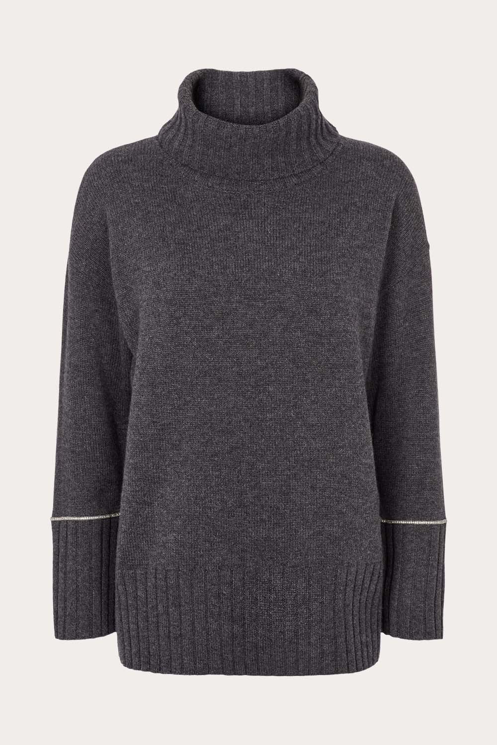 O'TAY Aida Sweater Bluser Dark Grey