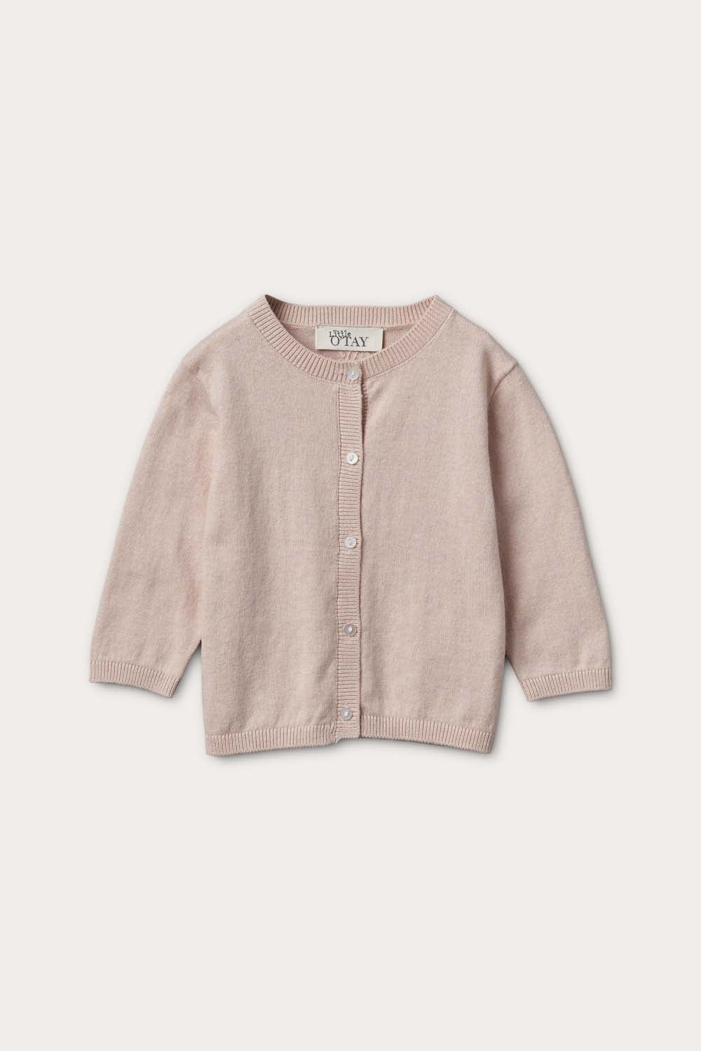 Little O'TAY Atlas Cardigan Solid Cardigans Baby Rose