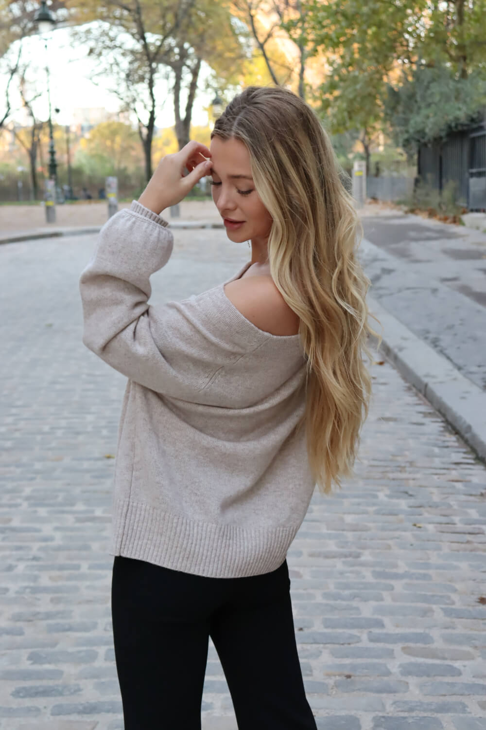 O'TAY Aura Sweater Bluser Sand