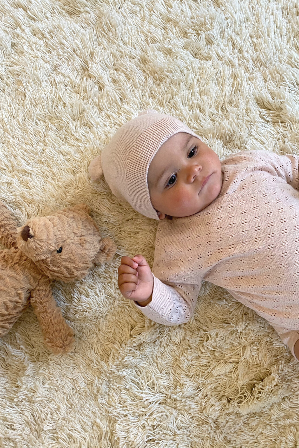 Little O'TAY Avery Hat Solid Huer Baby Rose