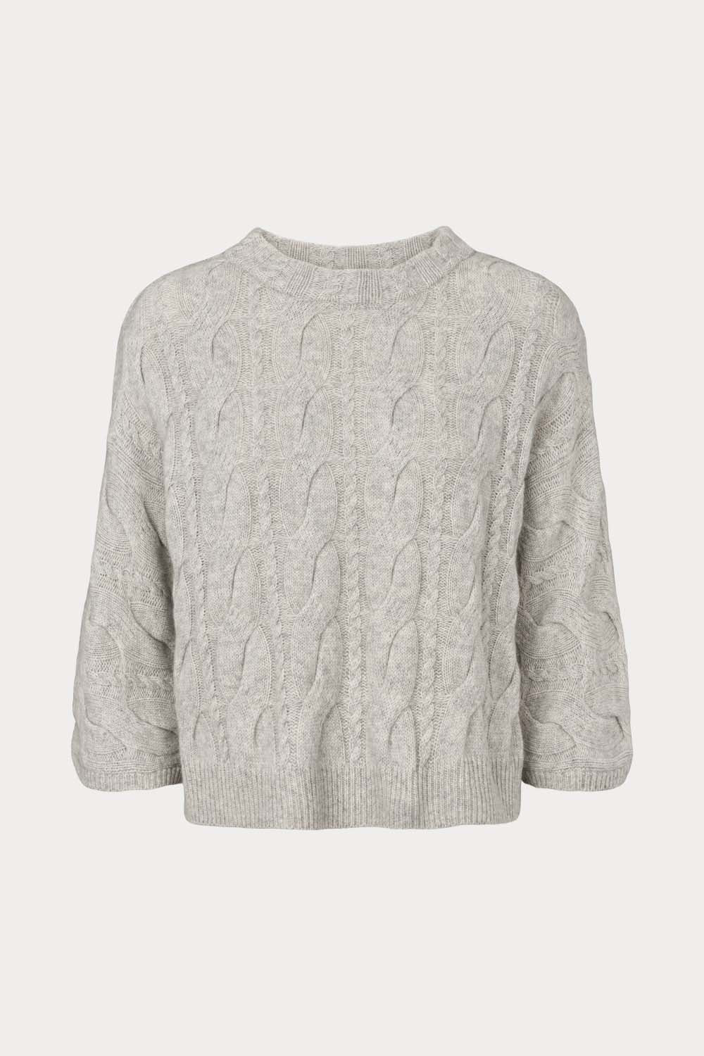 O'TAY Ballie Sweater Bluser Silver Grey Melange