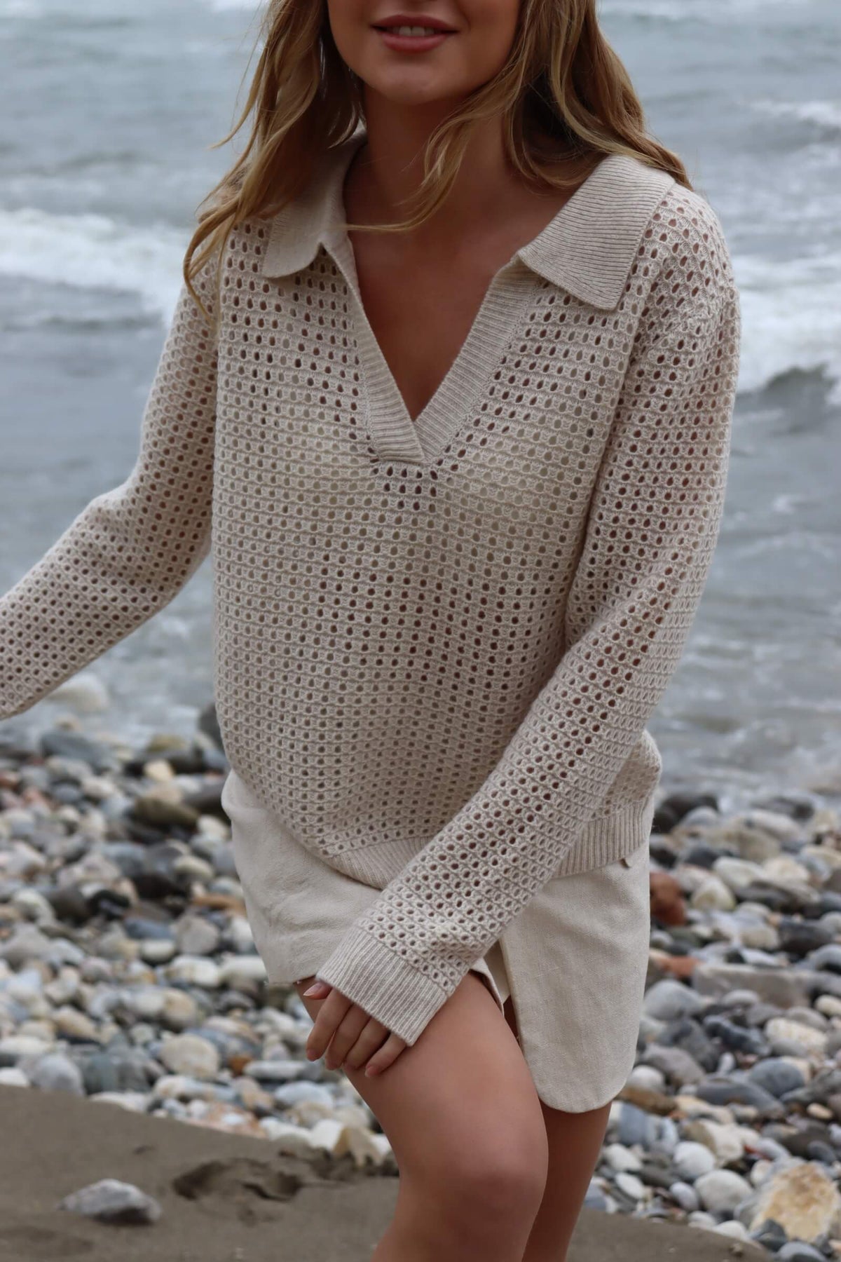 O&#39;TAY Beatrice Shirt Bluser Warm Beige