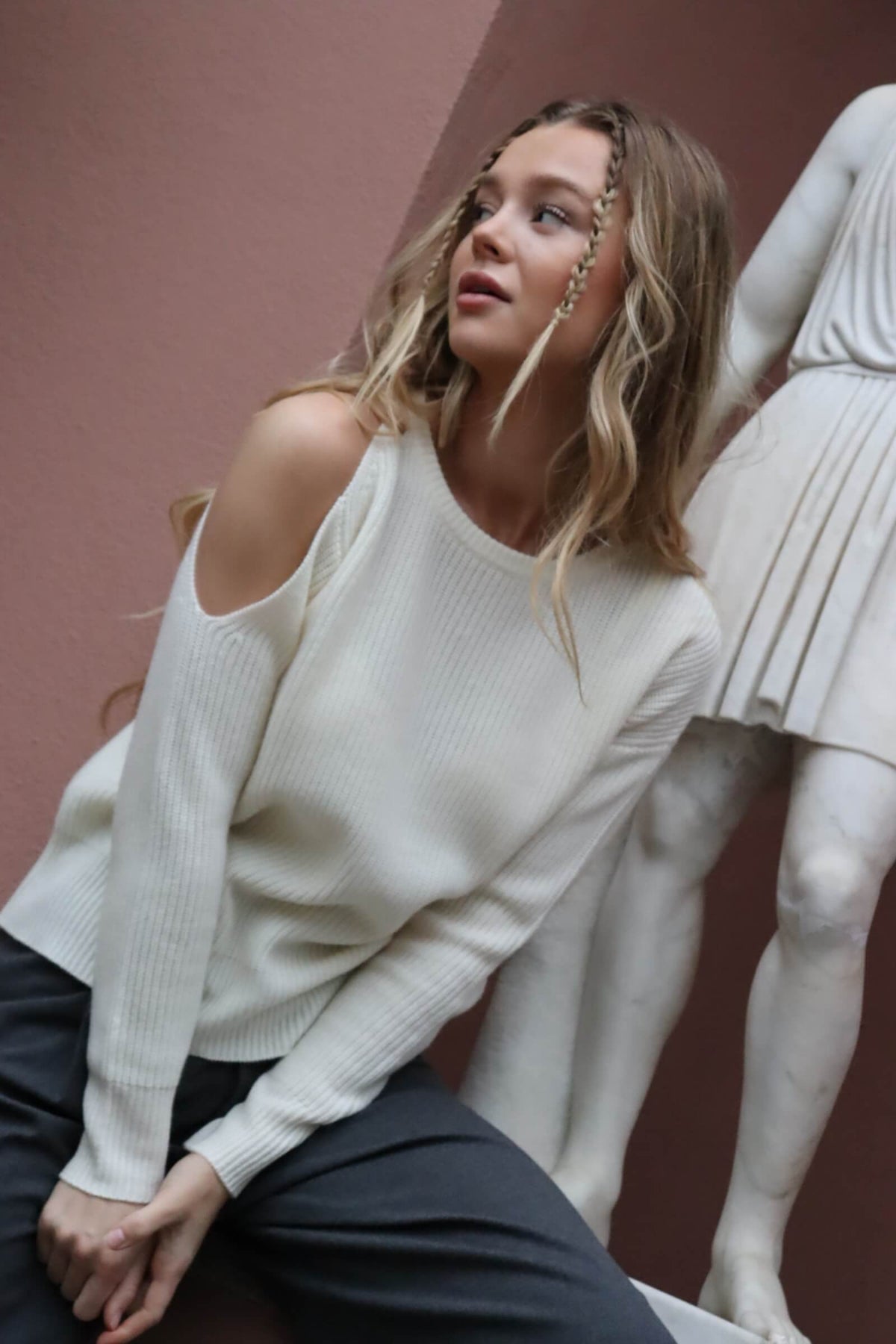 O&#39;TAY Beline Sweater Bluser Off White