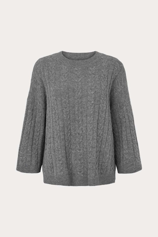 O'TAY Berry Sweater Bluser Cold Grey