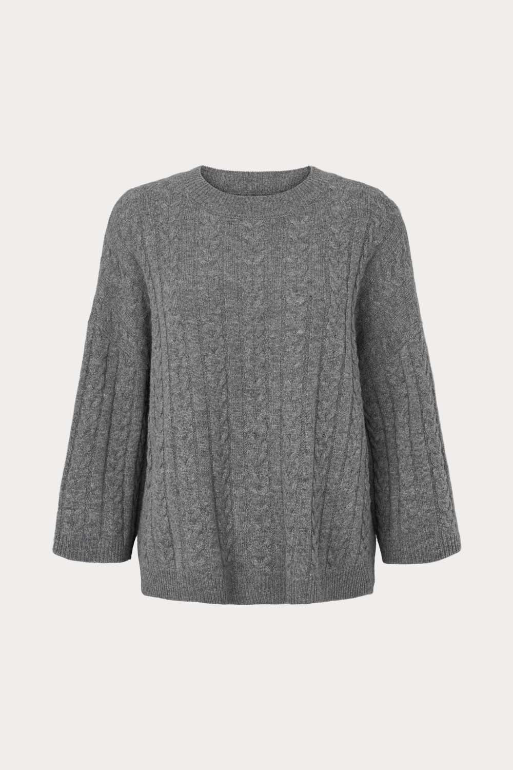O&#39;TAY Berry Sweater Bluser Cold Grey