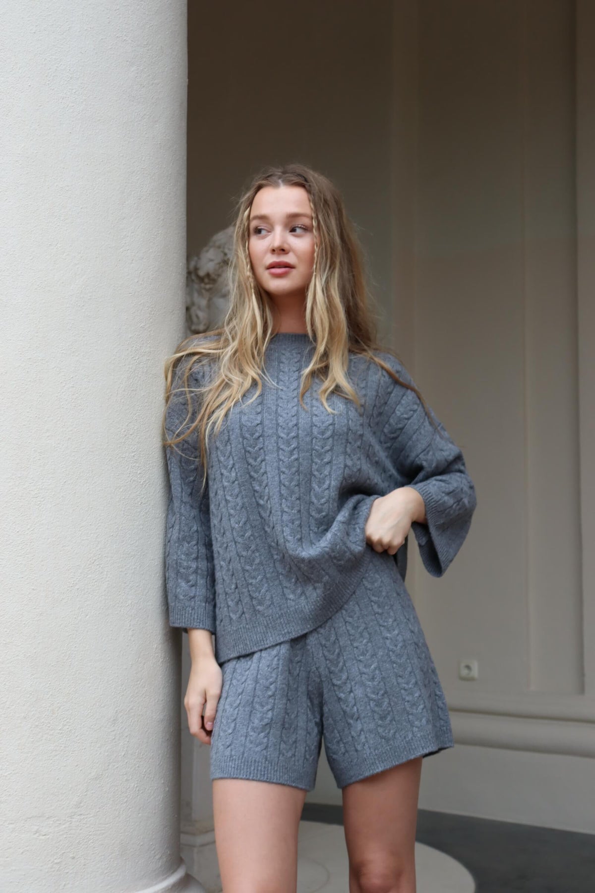 O&#39;TAY Berry Sweater Bluser Cold Grey
