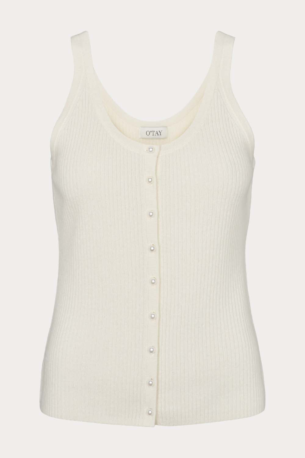 O'TAY Claire Top Toppe Off White