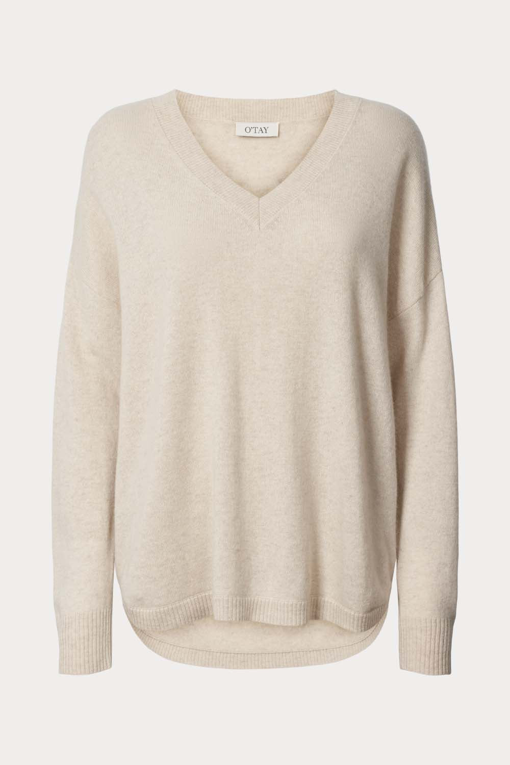 O'TAY Madeleine Sweater Bluser Warm Beige