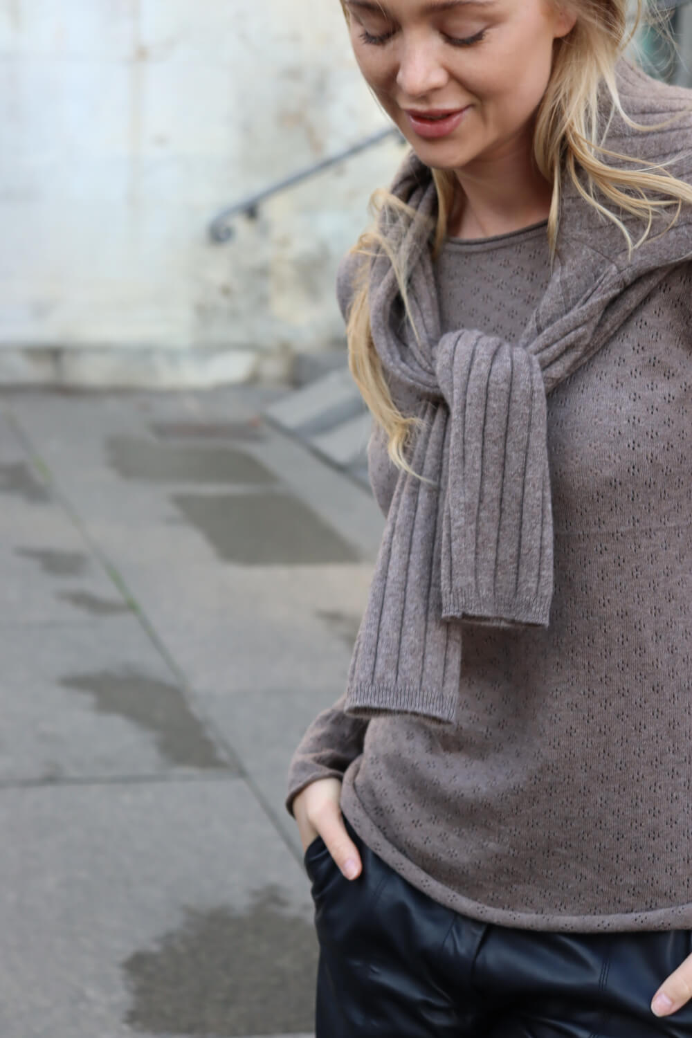 O&#39;TAY Phoebe Blouse Bluser Teddy Brown